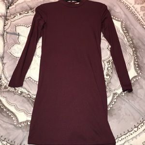 maroon dress